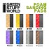 Foam Sanding Pads - Fine Grit Assortment (#800 #1200 #2000 #2500, 5pcs each)