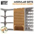 Modular Sets - Vertical Paint Brush Holder/Organizer/Storage (94 slots, 15x28x8.2cm)