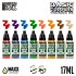 Acrylic Paint Set - Basic Colours Vol. 02 (8x 17ml, matt finish)