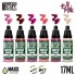 Acrylic Paint Set - Evil Pink (6x 17ml, matt finish)