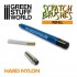 Hard Nylon Refill (5pcs) for Scratch Brush Pens (for removing sculpting putty)