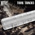 Putty/Clay Textured Rolling Pin #Tank Tracks for Scale 28-35mm (footprint width: 10mm)