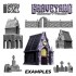 1/48 Graveyard Silicone Molds for Versatile Scenery-building Construction