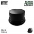 6.5 cm Round Block Lacquered Black MDF Wood Round Display Plinth