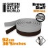 Brown Stuff Aluminium Putty Tape 92cm/36.5inches with Gap (two-part epoxy putty)