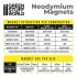 50x Neodymium Magnets 3x0.5mm (N52)