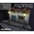 28mm Scale Classic Lamps with LED Lights (height: 8.5cm, 10pcs)