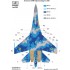 1/72 Sukhoi Su-27 UBM-1 Flanker C Digital Camouflage Paint Mask for Zvezda kits