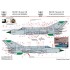 Decal for 1/48 MiG-21 MF/Bis Stencil 2 Blue