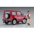 1/24 Japanese Vintage Car w/Figure Suzuki Jimny w/Camp Girl'S Figure