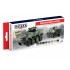 Acrylic Paint Set for Airbrush - Modern Polish Army AFV: Polish Army Vehicles since 2000s (17ml x 8)