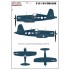 Decals for 1/32 Vought F4U-1D Corsair (wet transfer)