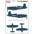 Decals for 1/32 Vought F4U-1D Corsair (wet transfer)