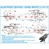 1/48 Albatros D.III OEFFAG Base White Decals for Eduard kit