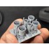 1/350 USN Arleigh Burke Class Destroyer Funnel (7pcs)