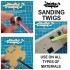 Sanding Twigs #Coarse (10x Each Grit, #100 #180, 20pcs)