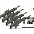 1/24 Modern British L85A2 Combat Rifles (4pcs)