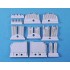 1/35 US MBT M48/60 Engine Deck Louvers Set for Dragon kit