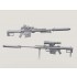 1/35 Barrett M107 Sniper Rifle w/QDL Suppressor set (2 Bodies and Accessories)