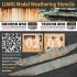 Splashes Mud Effects Airbrush Stencils for 1/35 1/48 1/72 Scale kits