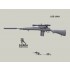 1/35 Vietnam War M21 Sniper Rifle with Supressor