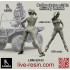 1/35 Roller Skates Girl In Military Helmet 