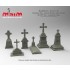 1/35 Grave Stones w/Cross Set (6pcs)