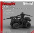 1/35 Postapocalyptic War Quad / Bike with Driver (3D printed) Resin Model Kit