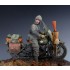 1/35 WWII US Motorcycle WLA Rider for Miniart kit (1 figure)