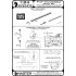 1/24 P-47 Thunderbolt Detail set - Browning .50 Blast Tubes, Gunsight & Pitot Tube