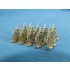 1/350 Twin 20mm Oerlikon Fixed Mount Guns (10pcs)