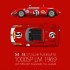 1/12 1000SP LM 24h Race 1969 Ecurie Fiat-Abarth France #51 M.Zanetti / U.Locatelli