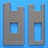 1/35 House Ruin (Size L x H x W: 160mm x 77mm x 80mm)