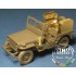 1/35 Photo-etched SCR-193 US WWII Radio Set for Jeep + Stowage Rack