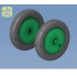 1/72 WWII Soviet Plane U-2/Po-2 Wheels Set (No Mask Series)