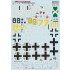 Decals for 1/48 Messerschmitt BF 109 G High Altitude Aces