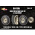 1/16 Corrected Sd.Kfz. 251 Front Wheels for Das Werk kits - Off-road tread (dunlop)