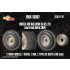 1/16 Corrected Sd.Kfz. 251 Front Wheels for Das Werk kits - Off-road tread (deka)