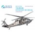 1/35 MH-60L Interior Details on 3D Decal for KittyHawk kits w/Resin Parts