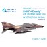 1/48 F-4E early with slatted wing Interior Parts (3D decal) for Meng kits