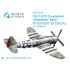 1/32 P-47D Thunderbolt Bubbletop Early Interior on Decal Paper for Trumpeter