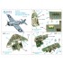 1/48 F4F-4 Wildcat Interior Details on 3D Decal for Tamiya kits