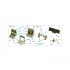 1/48 Go 242A-B Coloured Interior Detail Parts for ICM kits