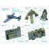 1/48 F6F-5 Hellcat Coloured Interior Detail Parts for Eduard kits