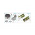 1/48 P-51A Coloured Interior Detail Parts for Accurate Miniatures/Academy kits