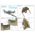 1/72 Hurricane Mk.II family Coloured Interior Detail Parts for Arma Hobby kits