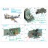 1/72 P-47D Thunderbolt Bubbletop Coloured Interior Detail Parts for Tamiya kits