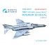 1/48 F-4G Phantom II early Interior Parts (3D decal) Small version for Meng kits