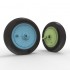 1/48 I-16 Wheels Late Type with Separate Hubs and Weighted Tyres