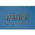 1/35 Shackles with Wired Pin 4pcs (H:7.6, D: 4.6, r: 1.0) for Different Military Vehicle